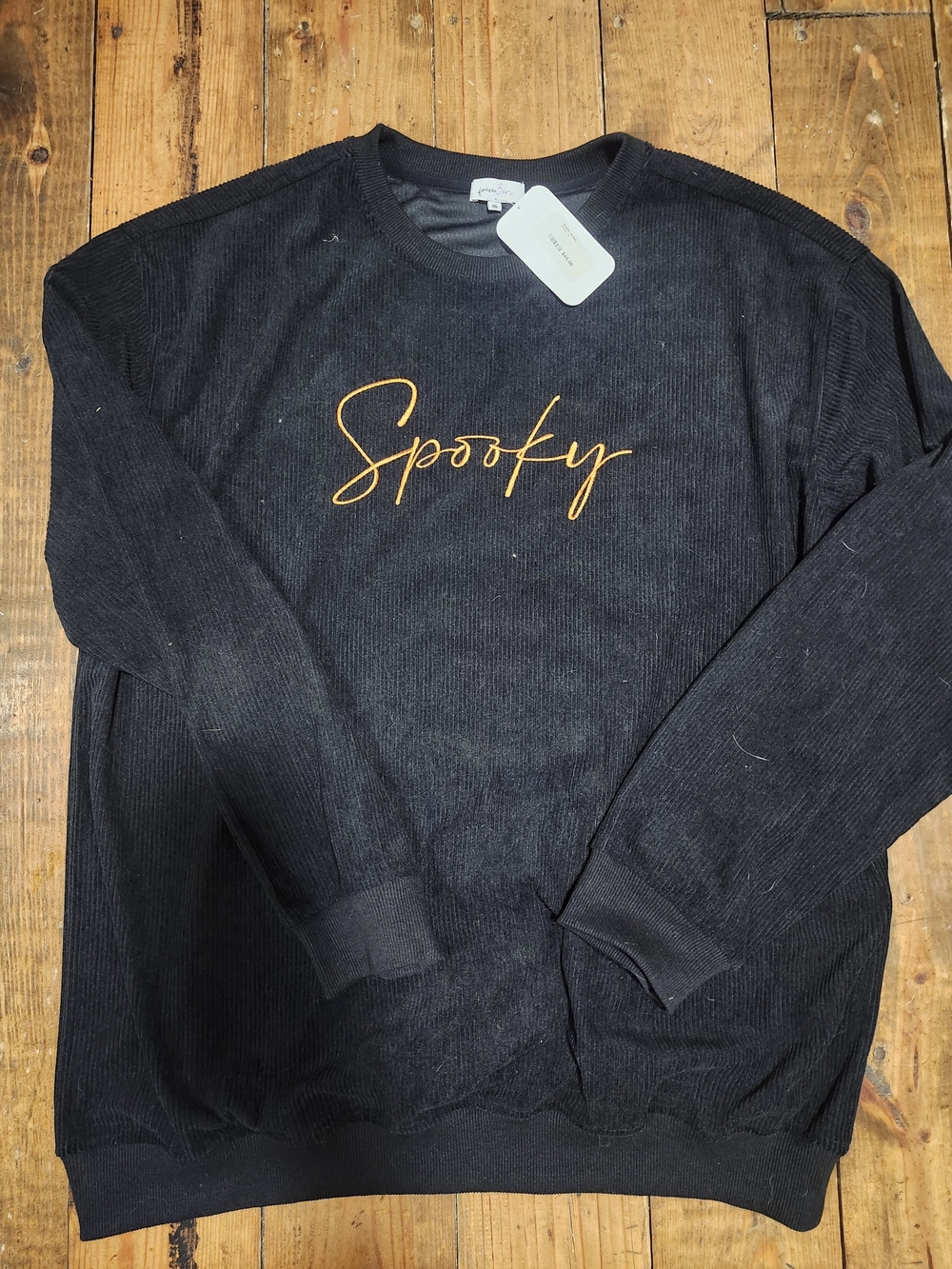 Halloween "Spooky" Script Pull Over Size Xxl